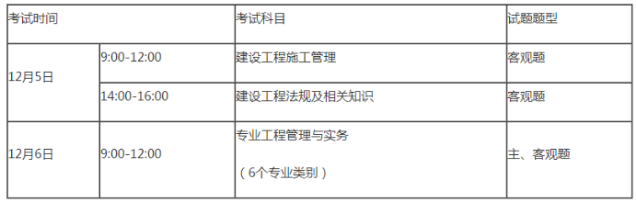 浙江二建考试时间2020年